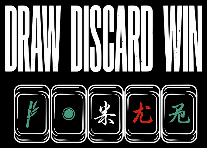 Draw Discard Win Mahjong Design