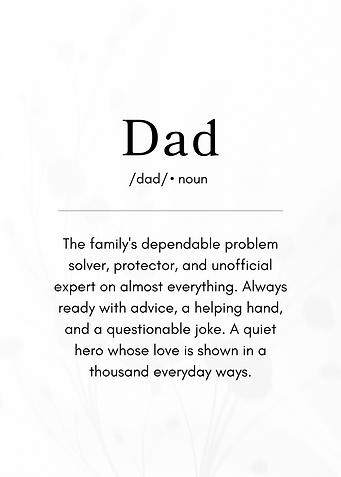 Dad Definition - Father Love & Appreciation