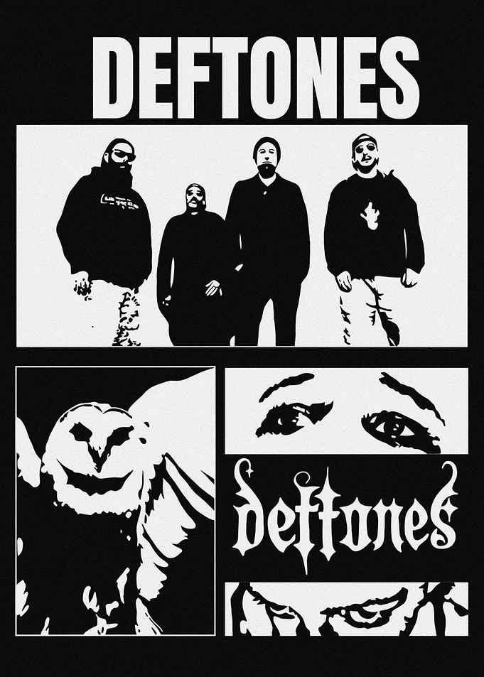 Deftones Band Graphic Poster