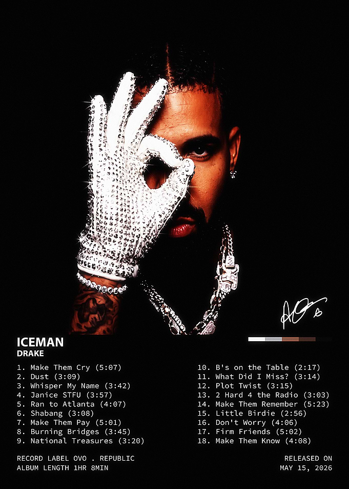 Drake ICEMAN Album Cover Art