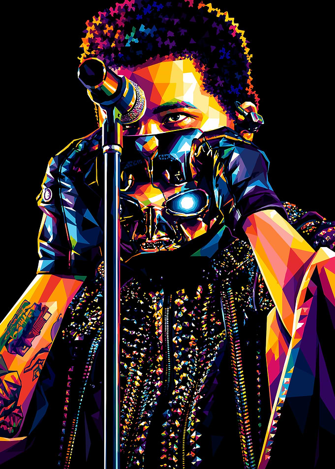 The Weeknd WPAP Pop Art Portrait