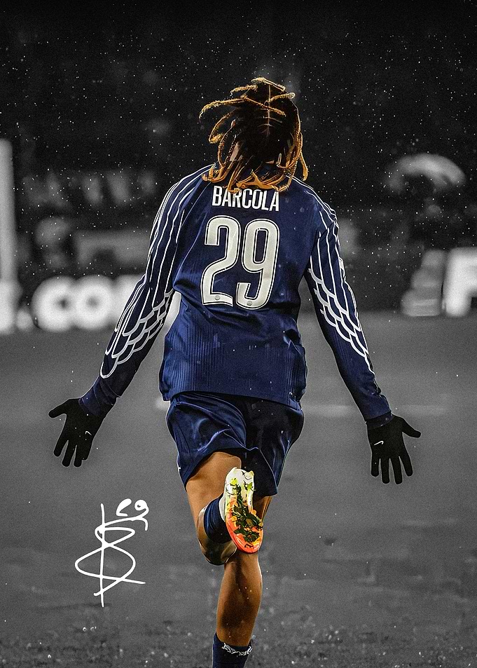 Bradley Barcola Soccer Celebration