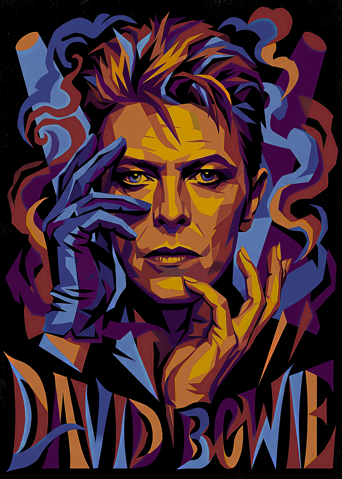 David Bowie Pop Art Portrait