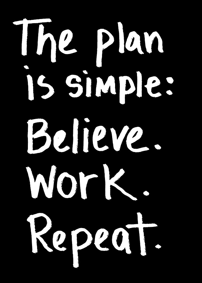 The Plan Is Simple Motivational Quote
