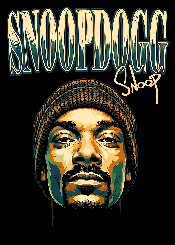 Snoop Dogg Portrait Graphic Art