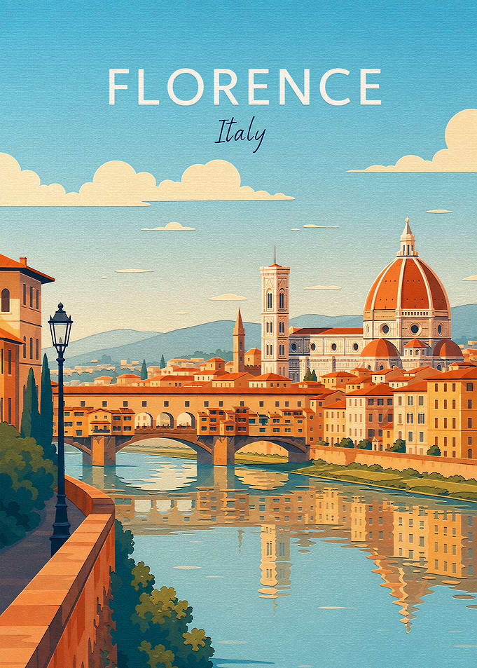 Florence Italy Travel Poster