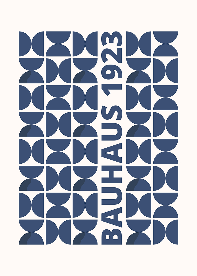 Bauhaus 1923 Geometric Poster