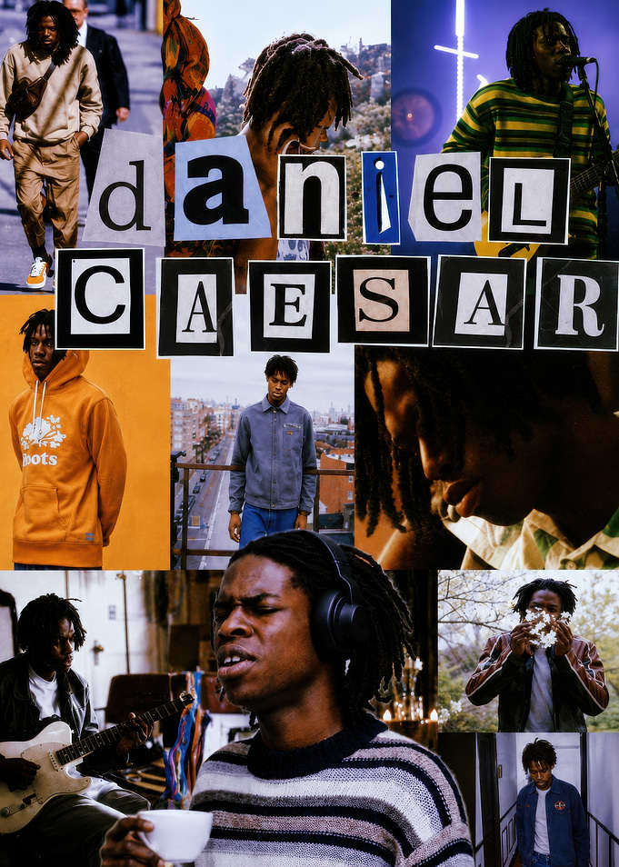 Daniel Caesar Photo Collage Poster