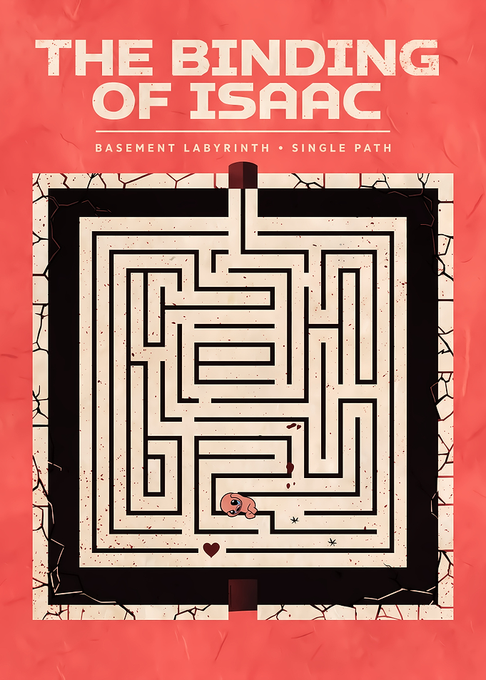 The Binding of Isaac Labyrinth Poster