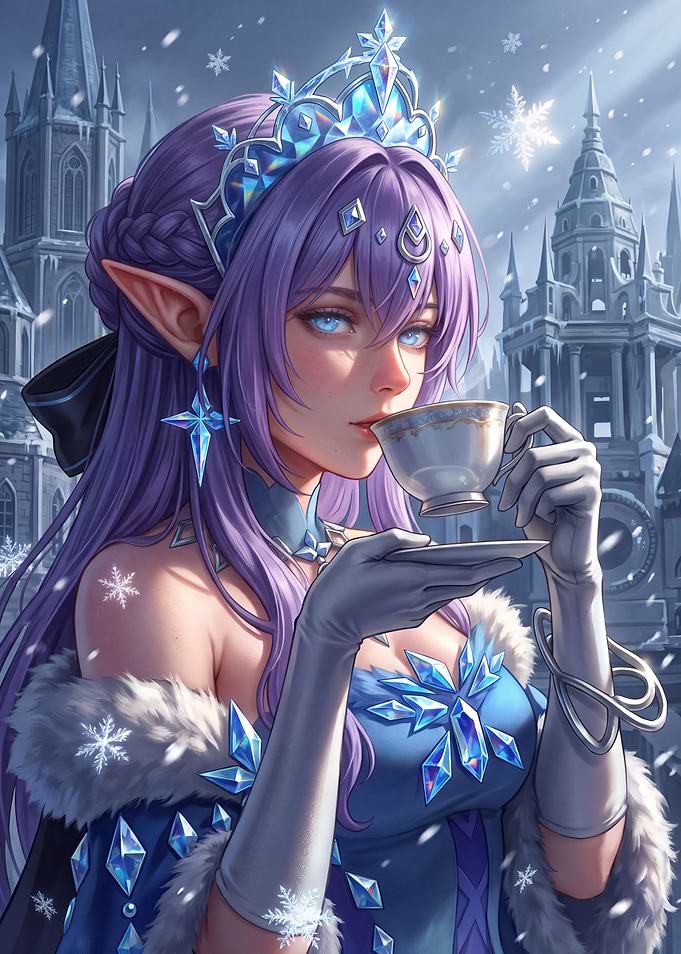 Tsaritsa Princess Drinking Tea