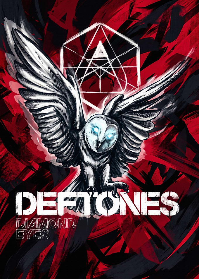 Deftones Diamond Eyes Owl Poster