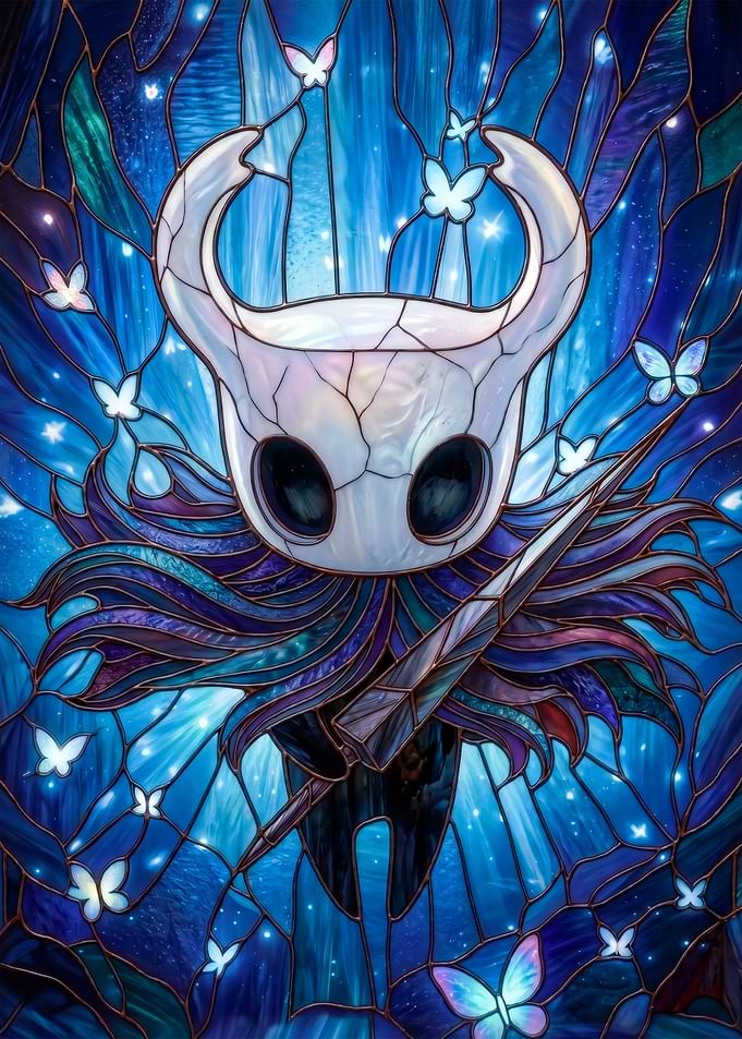 Hollow Knight Stained Glass Art