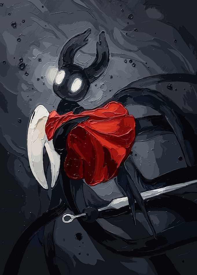 Hollow Knight Hornet Oil Painting Style
