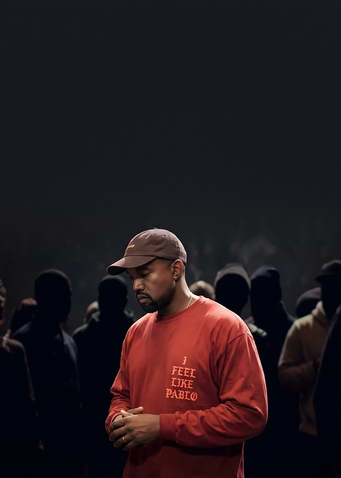 Kanye West in Pablo Shirt