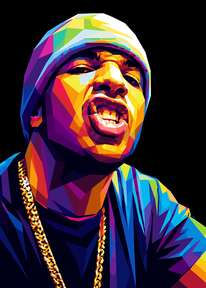 Colorful WPAP Portrait of The Game
