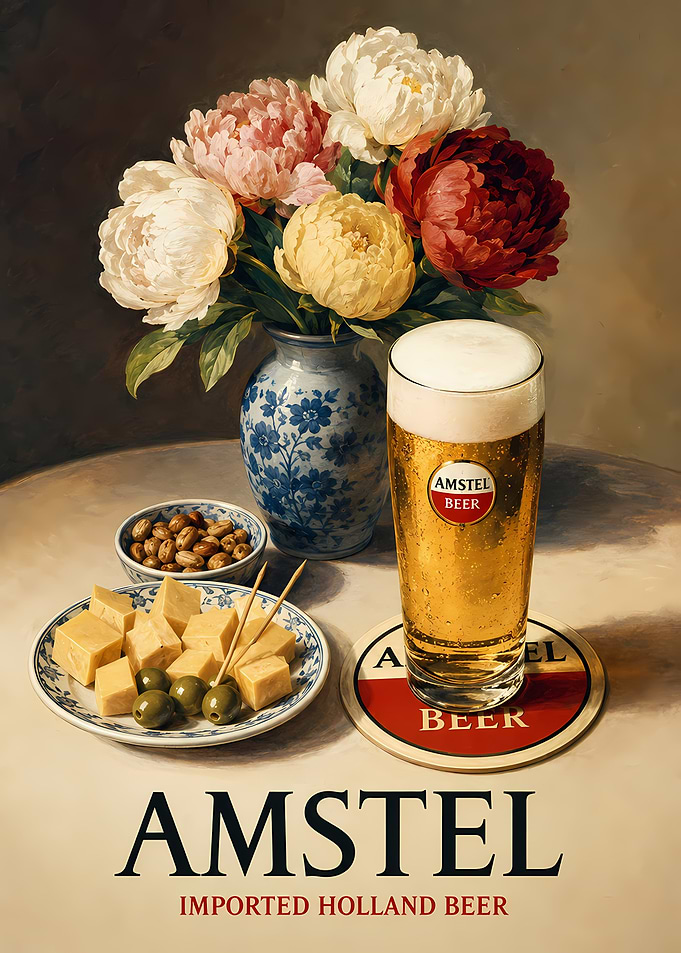 Amstel Beer Still Life Advertisement