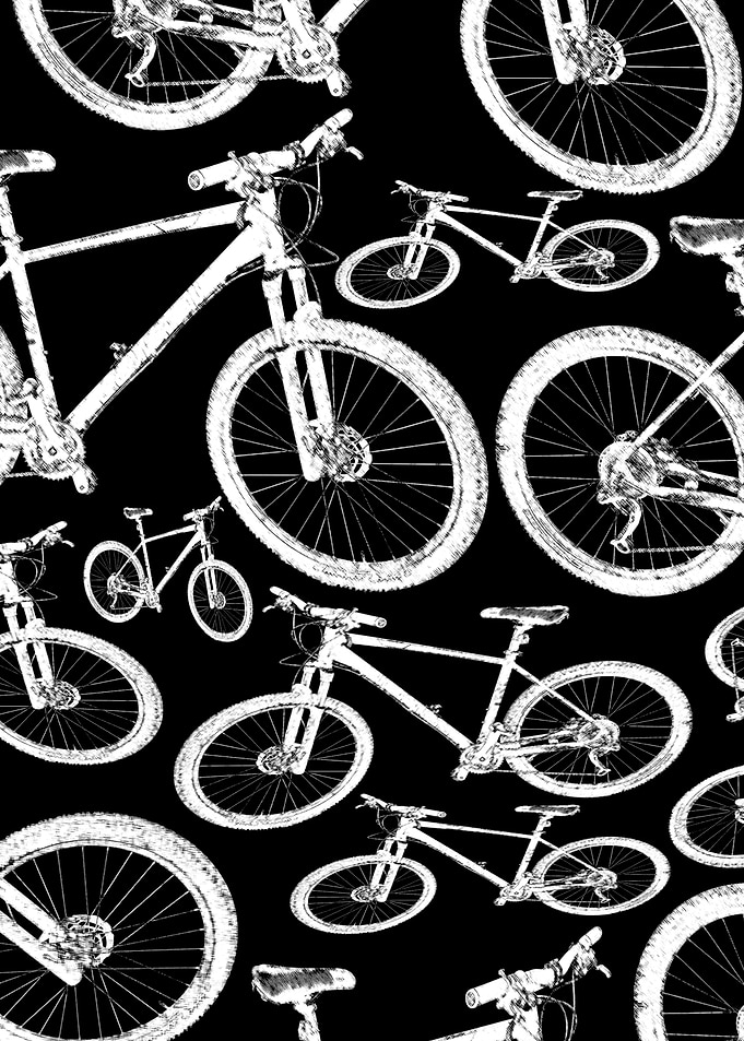 Mountain Bike Pattern Graphic