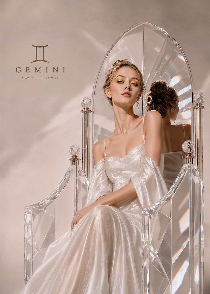 Gemini Zodiac Fashion Portrait