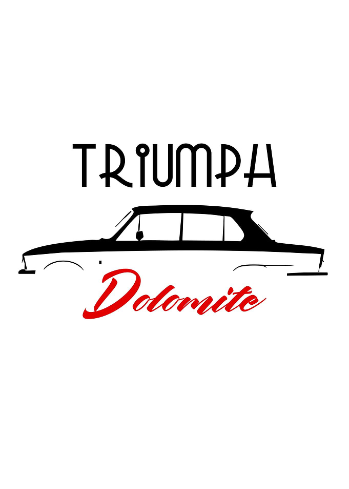Triumph Dolomite Minimalist Car Illustration