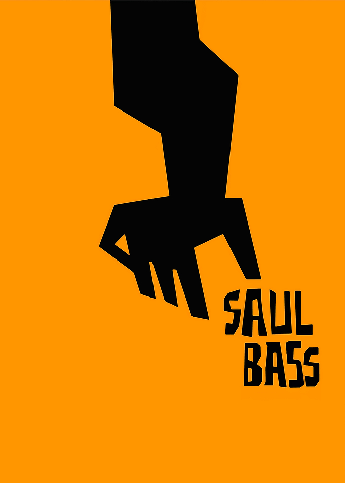 Saul Bass Minimalist Hand Poster