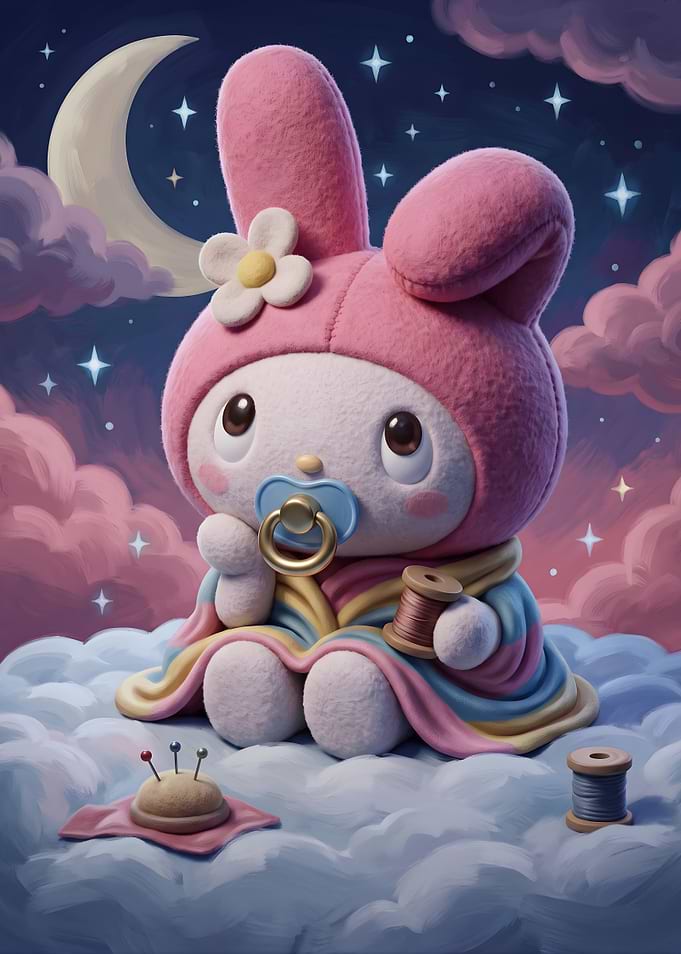 Baby My Melody on Clouds