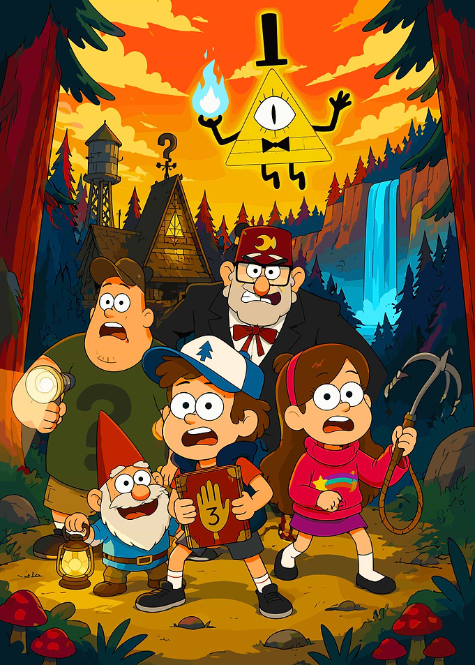 Gravity Falls Adventure Poster