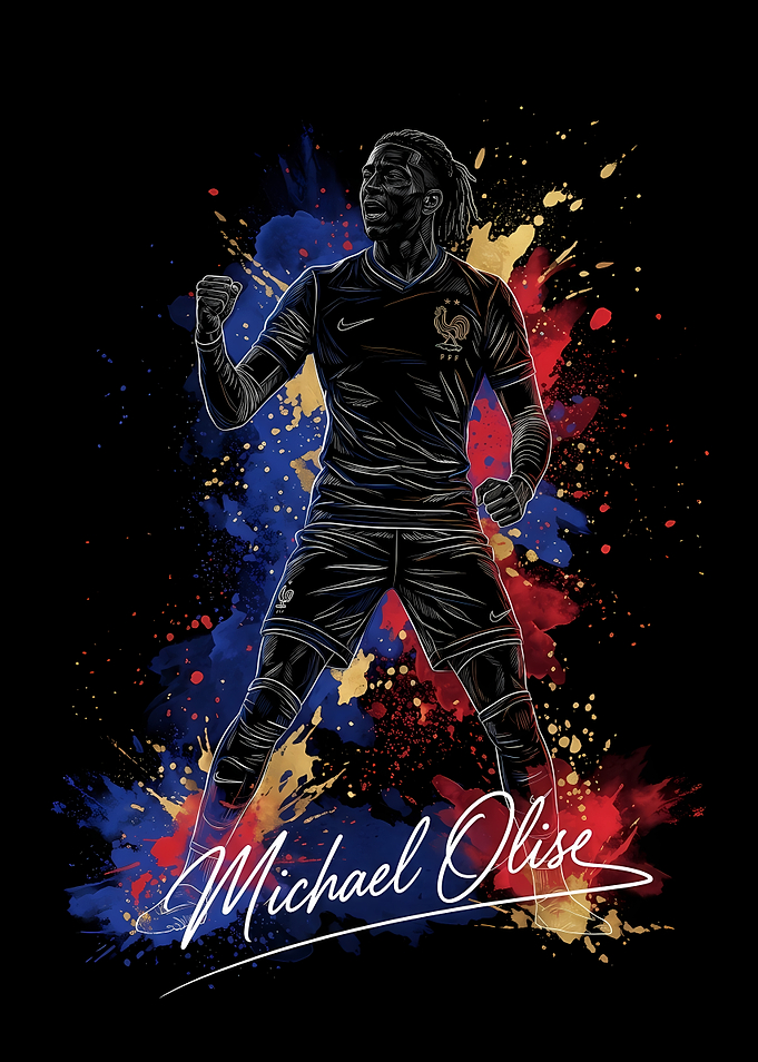 Michael Olise France Soccer Art