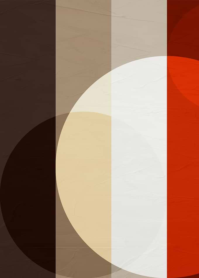Abstract Geometric Minimalist Composition