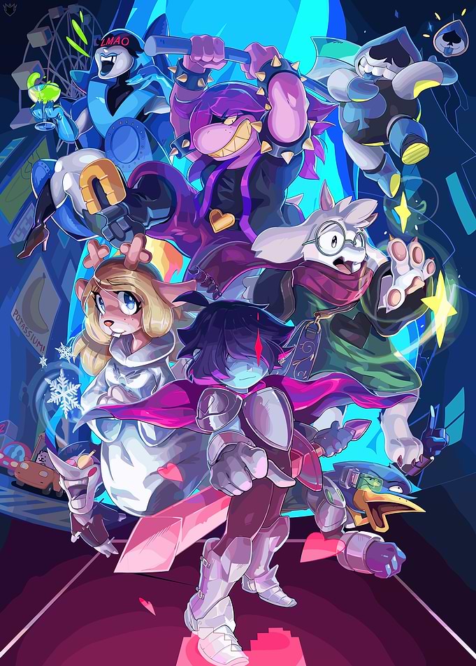 Deltarune Cast Group Illustration