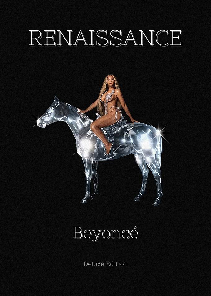 Beyonce Renaissance Album Cover Illustration Art