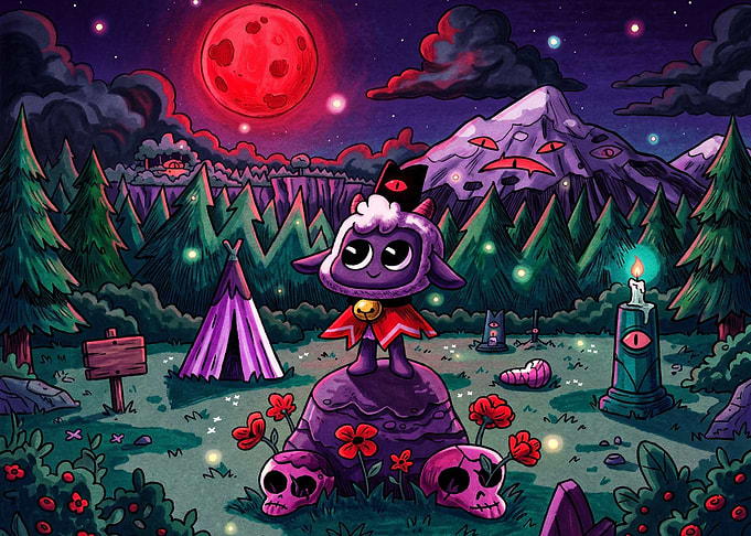 Cult of the Lamb Night Scene