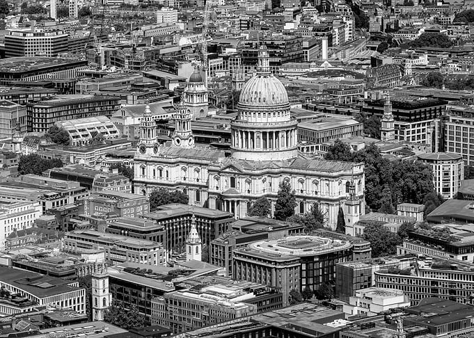 Aerial View of St Paul's Cathedral