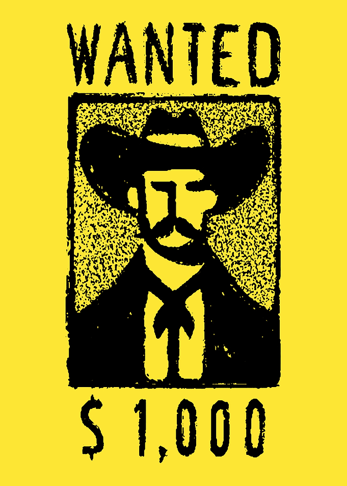Wanted Cowboy Poster Graphic
