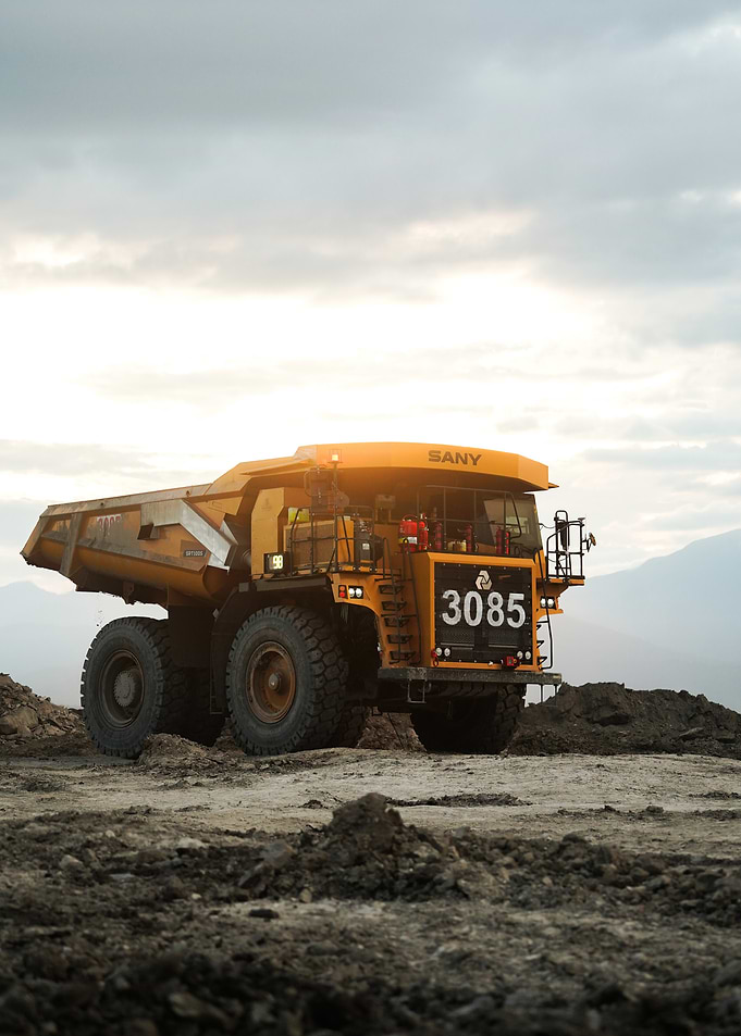 SANY Mining Dump Truck at Work