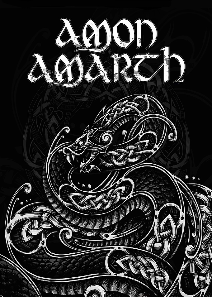 Amon Amarth Viking Serpent Art