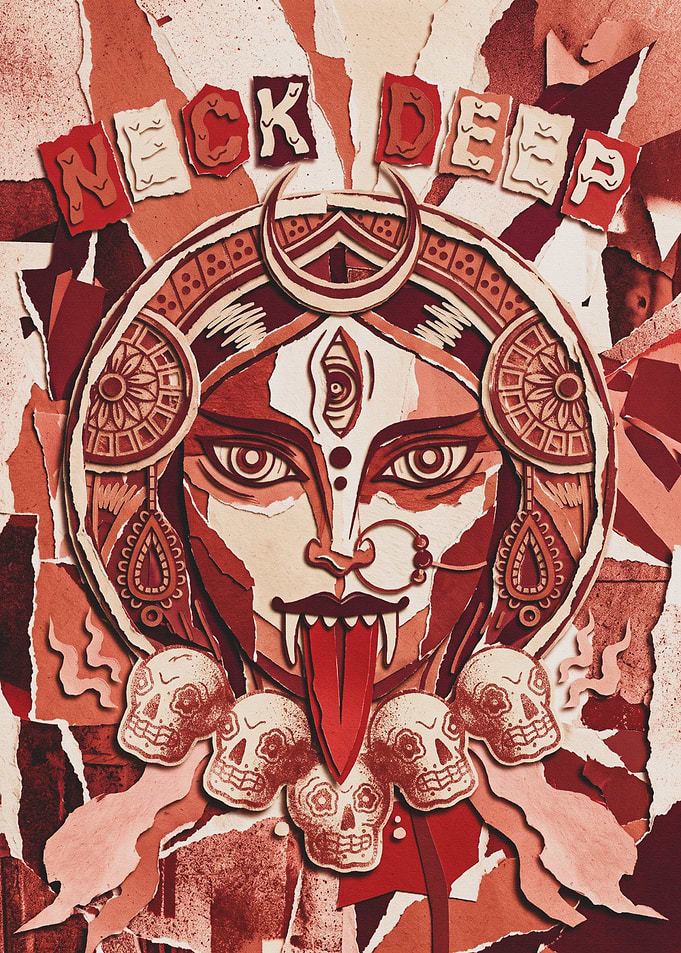 Neck Deep Band Poster Art