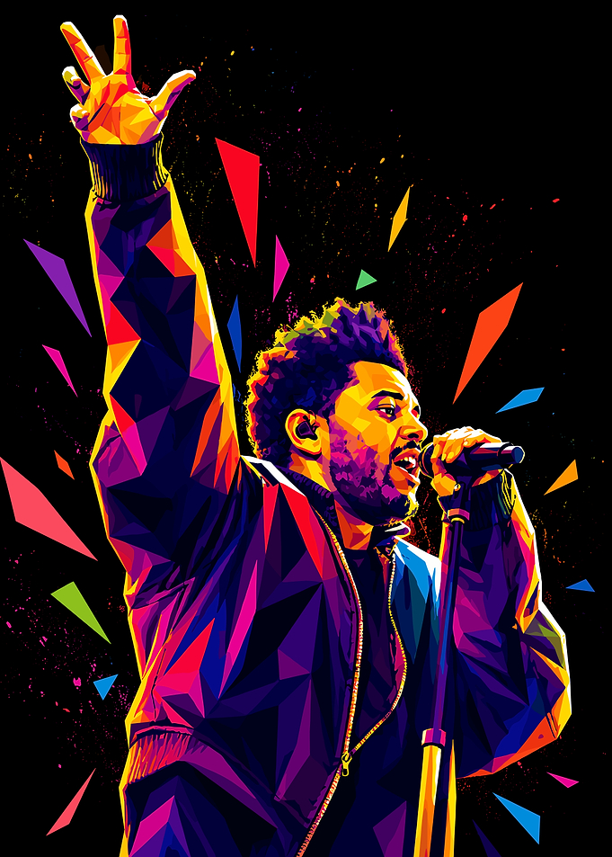The Weeknd Pop Art Portrait