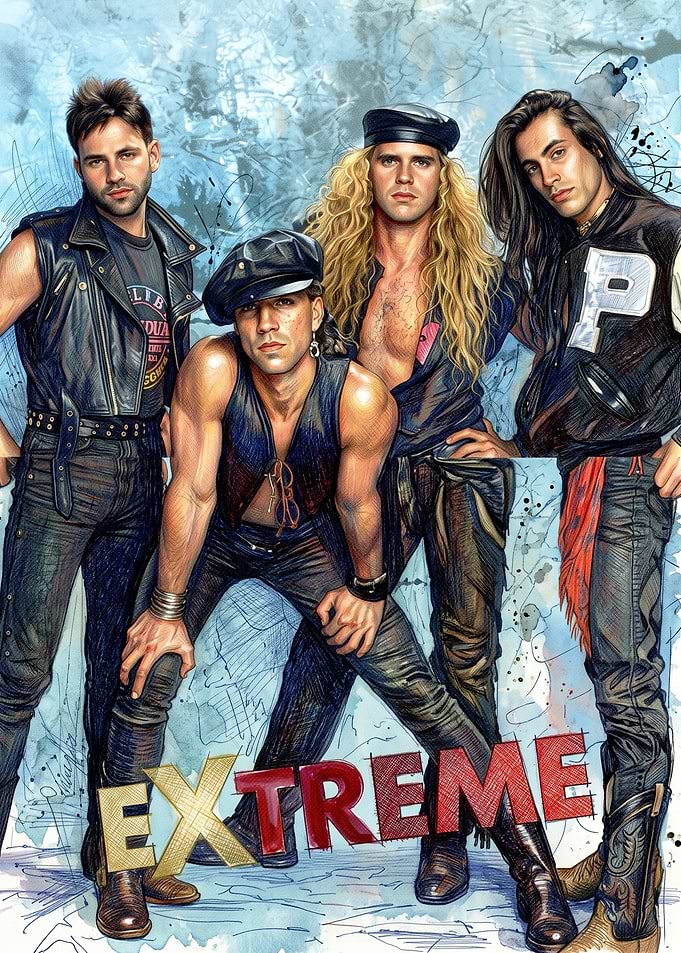 Extreme Band Portrait Illustration