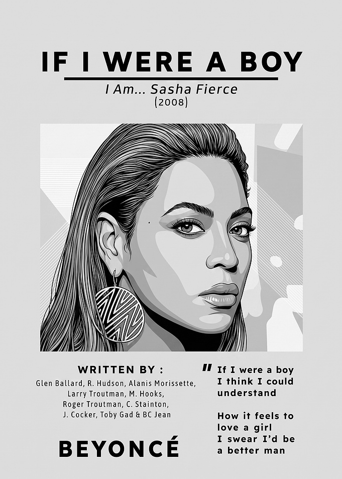 Beyonce If I Were A Boy Poster