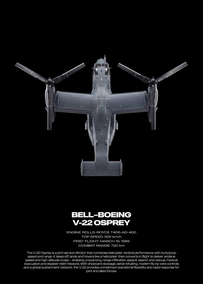 Bell-Boeing V-22 Osprey Technical Poster