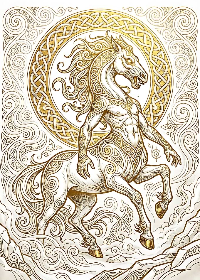Celtic Centaur Mythological Illustration