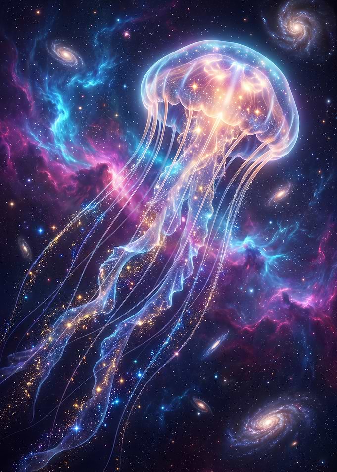 Cosmic Jellyfish in Deep Space