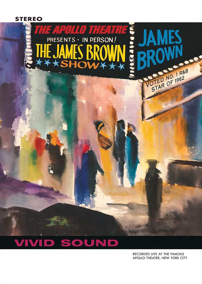 James Brown Live at the Apollo Album Cover Art Poster