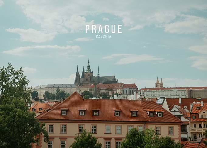 Prague Castle Skyline View