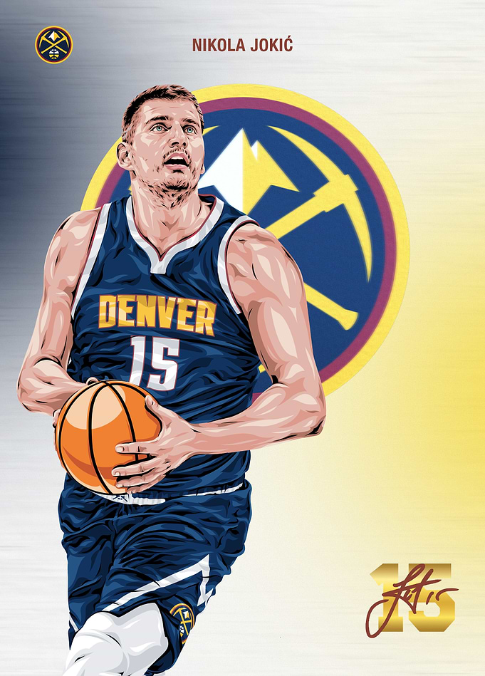 Nikola Jokic: Dynamic Nuggets Portrait