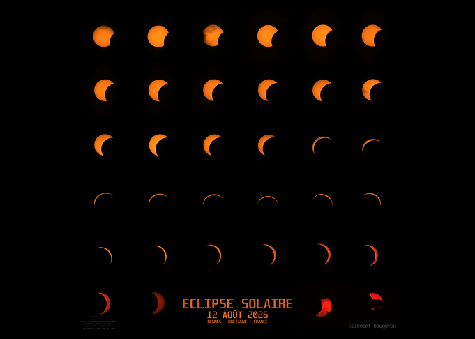 Éclipse Solaire | 12 août 2026 | Rennes, Bretagne, France - Clément Bouguyon