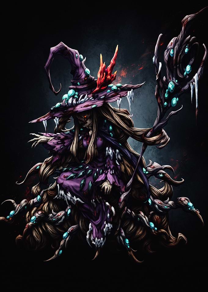 ENDER LILIES Witch with Crystal Staff