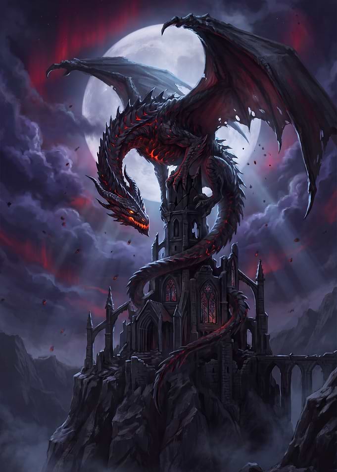 Ancient Obsidian Dragon Keep