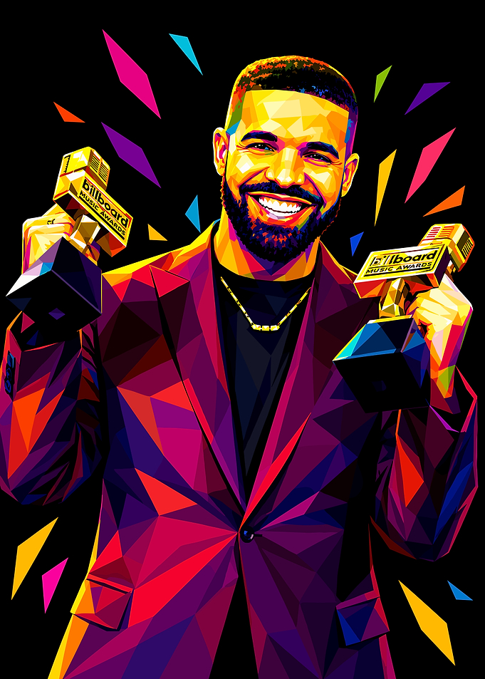 Drake Billboard Music Awards Pop Art
