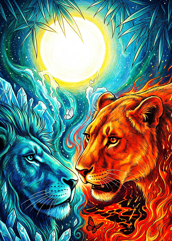 Fire and Ice Lion Duality